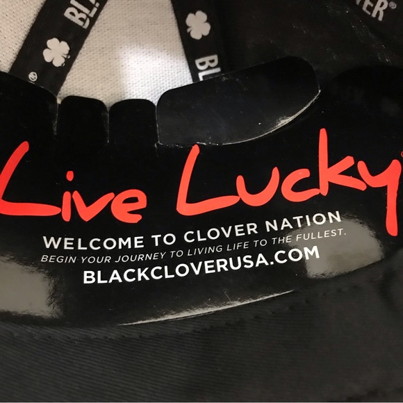 Black Clover Tony Robbins Blessed Live Lucky Hat Baseball Cap Navy Blue New - Picture 15 of 16